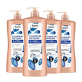 Suave 2-in-1 Moisture Shampoo & Conditioner with Vitamin B5 Infusion and pH Balanced Salon Formula, Anti-Frizz Cleansing for Dry Hair, 28 Oz (Pack of 4)