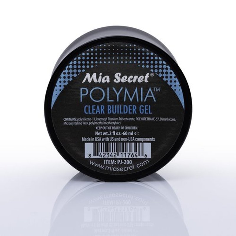 Mia Secret - 2oz POLYMIA Nail Gel Builder - Nails Extension Gel UV Led - Builder gel for Beginners & Professionals