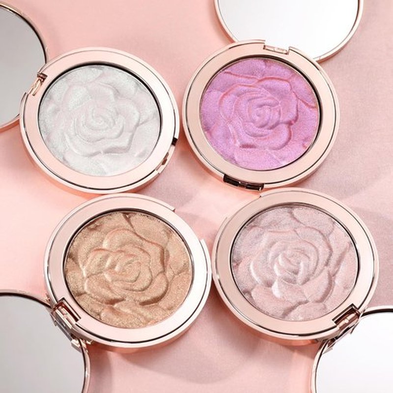 Skiennix Highlighter Palette - Long-Lasting Cream Glitter Makeup in Vibrant Purple