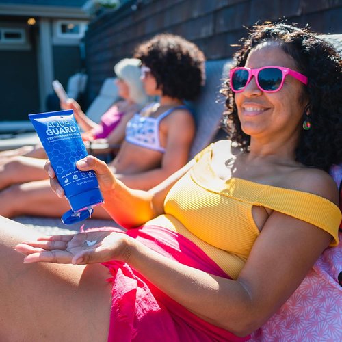 AQUA GUARD Pre-Swim Hair Defense - Prevent Chlorine Damage & Soften Hair | 5.3 oz, Color Safe, Made in California