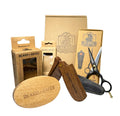 BEARD & BATES Factory Seconds Beard Tool Kit, Wooden Comb, Scissors, Brush, Deep Discount