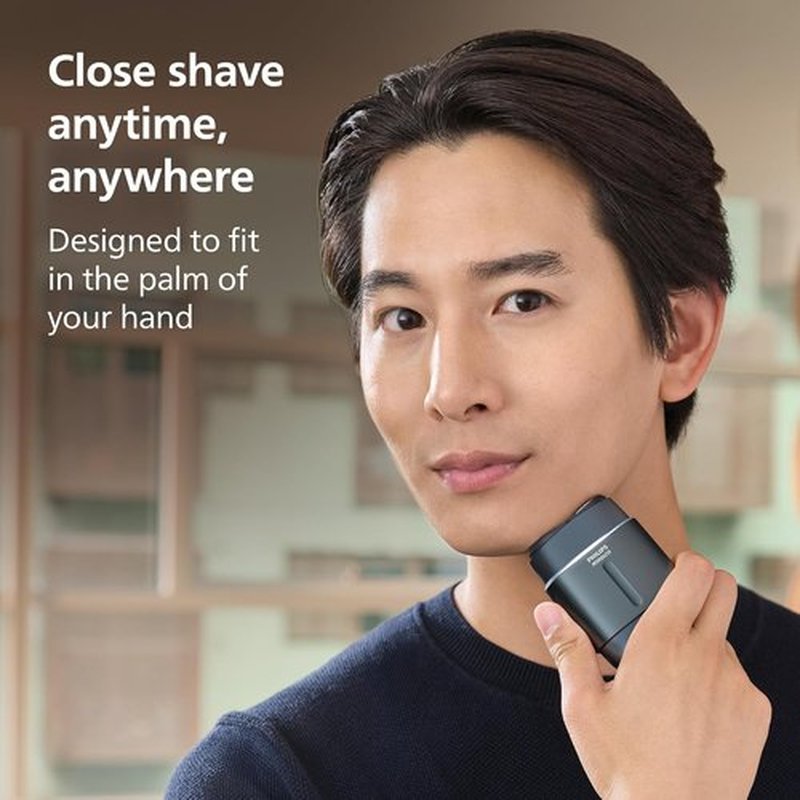 Philips Norelco Shaver 700 Series - Compact Electric Shaver with Lift & Cut System, Dual Steel Blades, Wet & Dry Use, Travel Case
