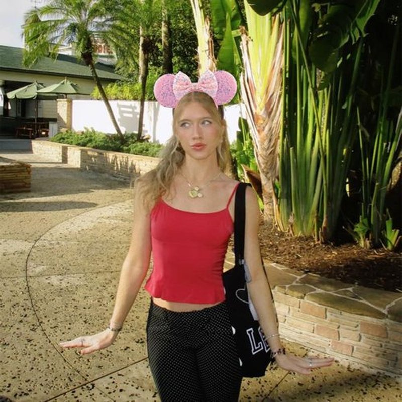 AQOKKA Mouse Ears Headbands with Bow Minnie Ears Cosplay Costume Hair Accessories for Women Birthday Party Decoration