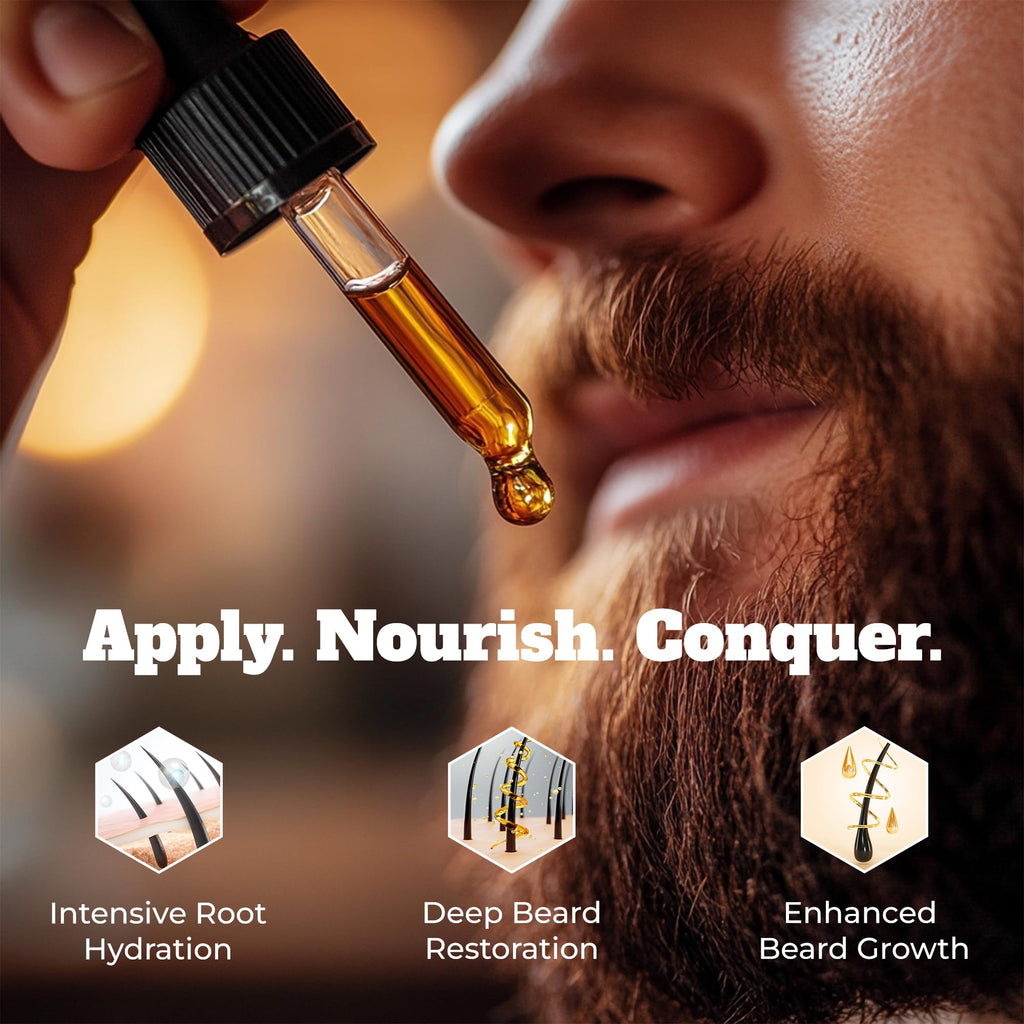 Grey Beard's Grooming Lounge - Unscented Beard Oil for Men 1 fl oz - Natural Leave In Conditioner with Jojoba, Argan and Grapeseed Oils