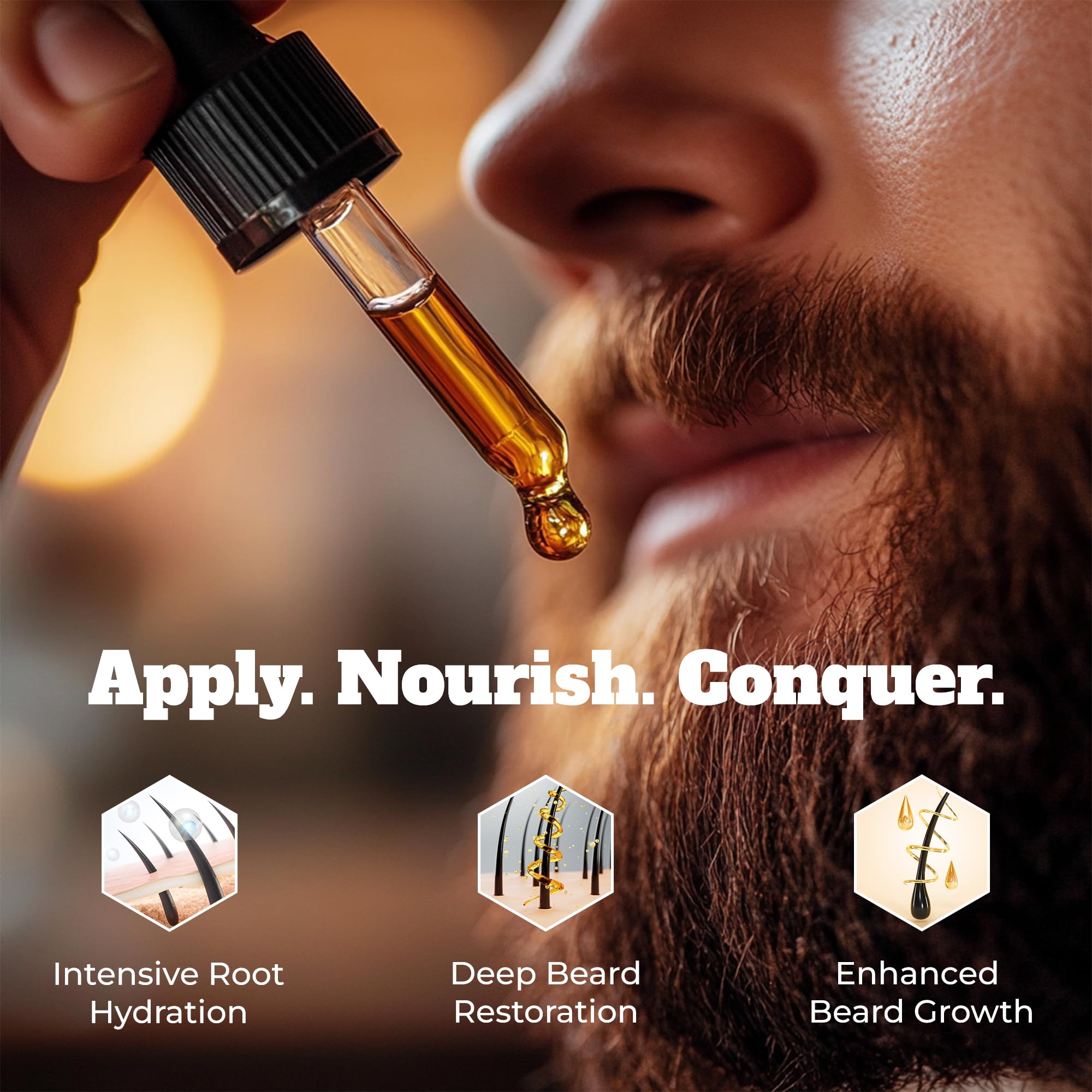 Grey Beard's Grooming Lounge Wild Vanilla Beard Oil for Men 1 fl oz - Natural Leave-In Conditioner with Jojoba Argan and Grapeseed Oils