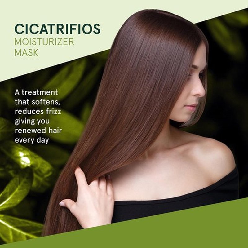 Inoar Cicatrifios Hair Mask - Deep Repair & Conditioning with RejuComplex3 | 6.7 Fl Oz for Frizz Control