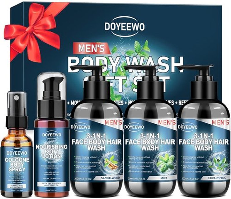 **Regine Switzerland Men's Body Wash Gift Set - Cleanses & Hydrates Skin | Perfect for Christmas & Birthdays**