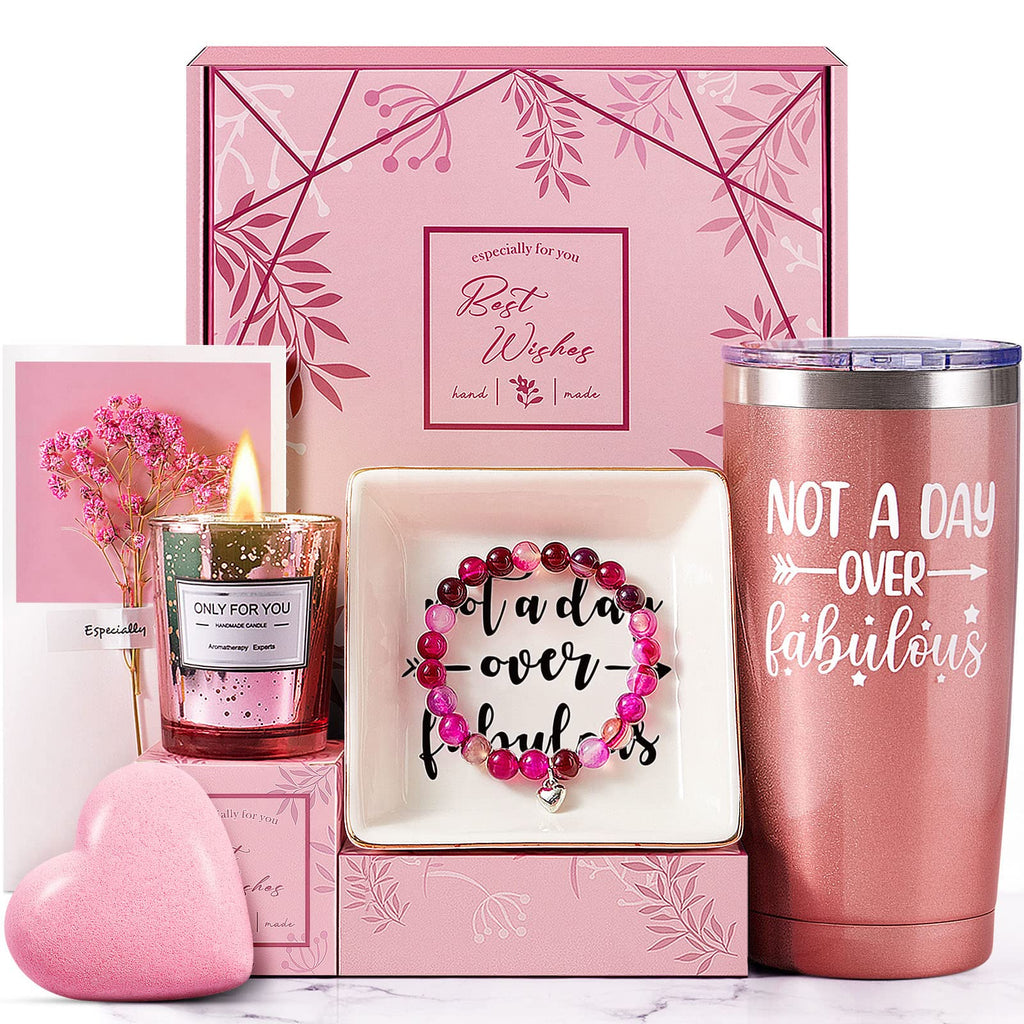 Gifts for Women, Self Care Gift, Relaxing Spa Bath Gift Basket Set for Women Her Mom Friends Sister Wife, Unique Gift Ideas for Birthday Mothers Day Valentine's Day Christmas, Thank You Gift