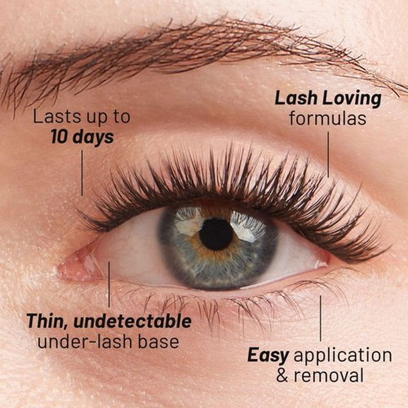 Lilac St - Volume Dramatic Faux Eyelash Clusters (14mm) - Dense & Distinctive Look - DIY Lash Extension Wisps - Lightweight & Lifelike - Lasts 10 Days - Korean Silk - Cruelty Free, Vegan - 10 Lashes