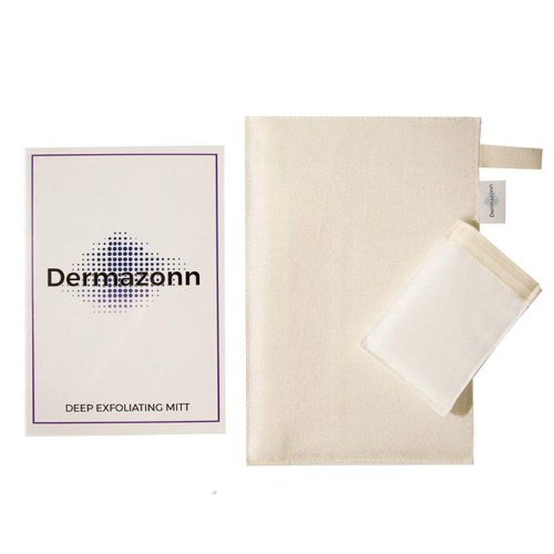 Dermazonn Deep Exfoliating Mitt Body Scrub and Face Scrub – Scrub Mitts for Shower – Turkish Bath hammam Glove – Face Peeling – Turkish Hammam Kese