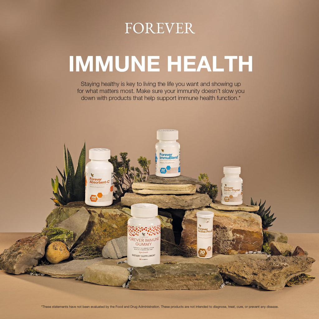 Forever Living - Forever Garlic-Thyme - Cardiovascular & Immune Support with 10mg Garlic Extract & 50mg Thyme Leaf Powder - Odorless Softgel, Gluten-Free - 100 Softgels
