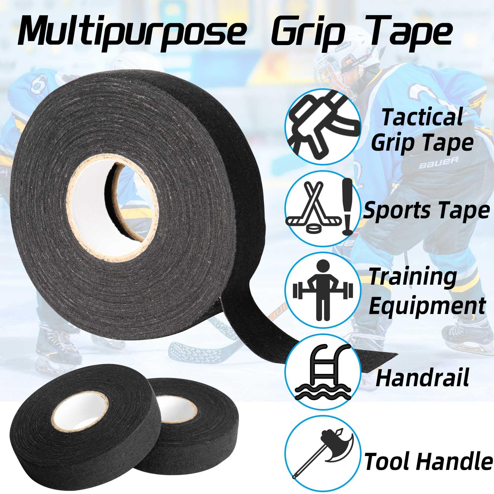 Miaozhun Tactical Tapes, 1 Inch x 27.34 Yards Goon Grip Tapes, Multipurpose Wrap Tape for Guns, Handgun, Rifle, Hockey, Lacrosse, Baseball, Softball Bats, Sport Handle, Gardening Tools (Forest Camo)