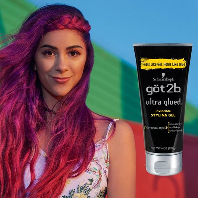 Got2b Ultra Glued Invincible Styling Hair Gel,1.25 oz (Pack of 24)