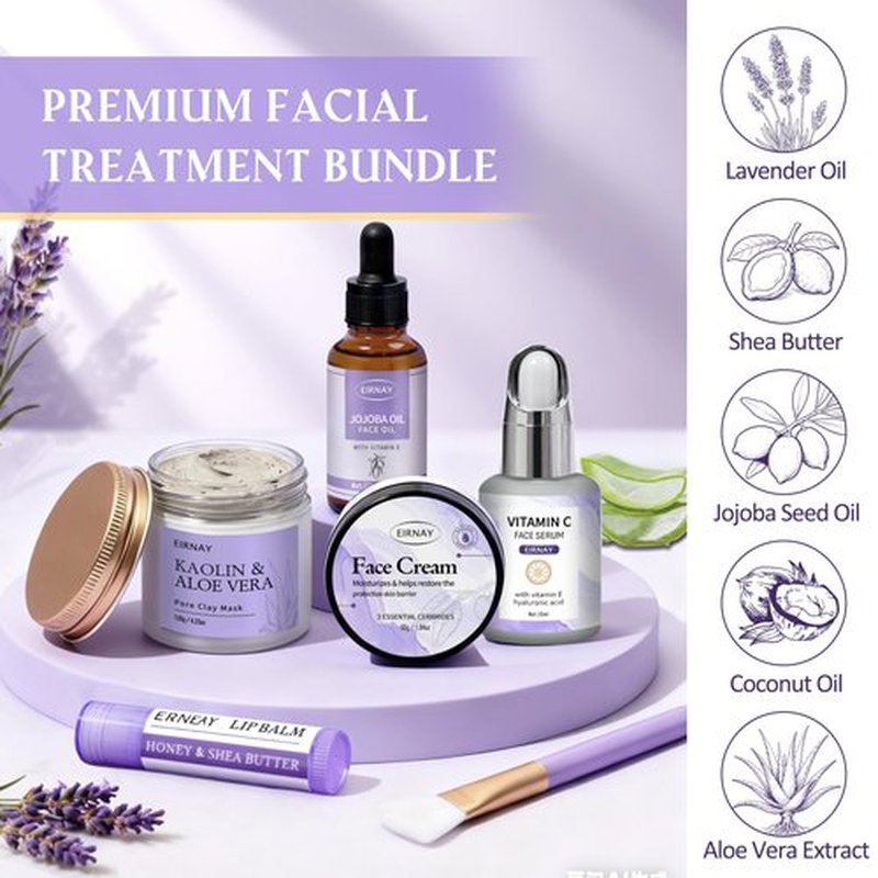 EIRNAY Valentines Day Gifts for Women, Spa Gifts Basket for Women, 21pcs Lavender Bath and Body Gift Basket, Self Care Gifts, Facial Skin Care Set, Birthday Gifts for Mom, Wife, Girlfriend, Sister