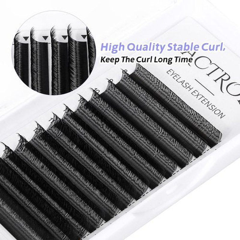 ACTROL U Lashes Extensions Black 0.07mm C Curl 8-15mm Mix 4D Volume Individual Professional UU Eyelashes Extension U Shaped Easy Fan Lashes