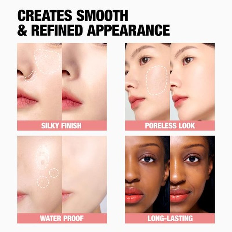 TFIT Delicate Silk Veil Art Primer - Korean Makeup, Poreless Matte Makeup Primer for Oily Skin (Lightweight, Hydrating), Blurring Pore Filler, Smooths fine lines，Long-Lasting Blur Effect, 1.01FL. Oz.
