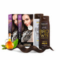 Skiennix Professional Coloring Kit - Permanent Hair Dye for Gray Coverage | 6.71 Dark Blonde Ash Brown + Reviving Shampoo & Conditioner Set