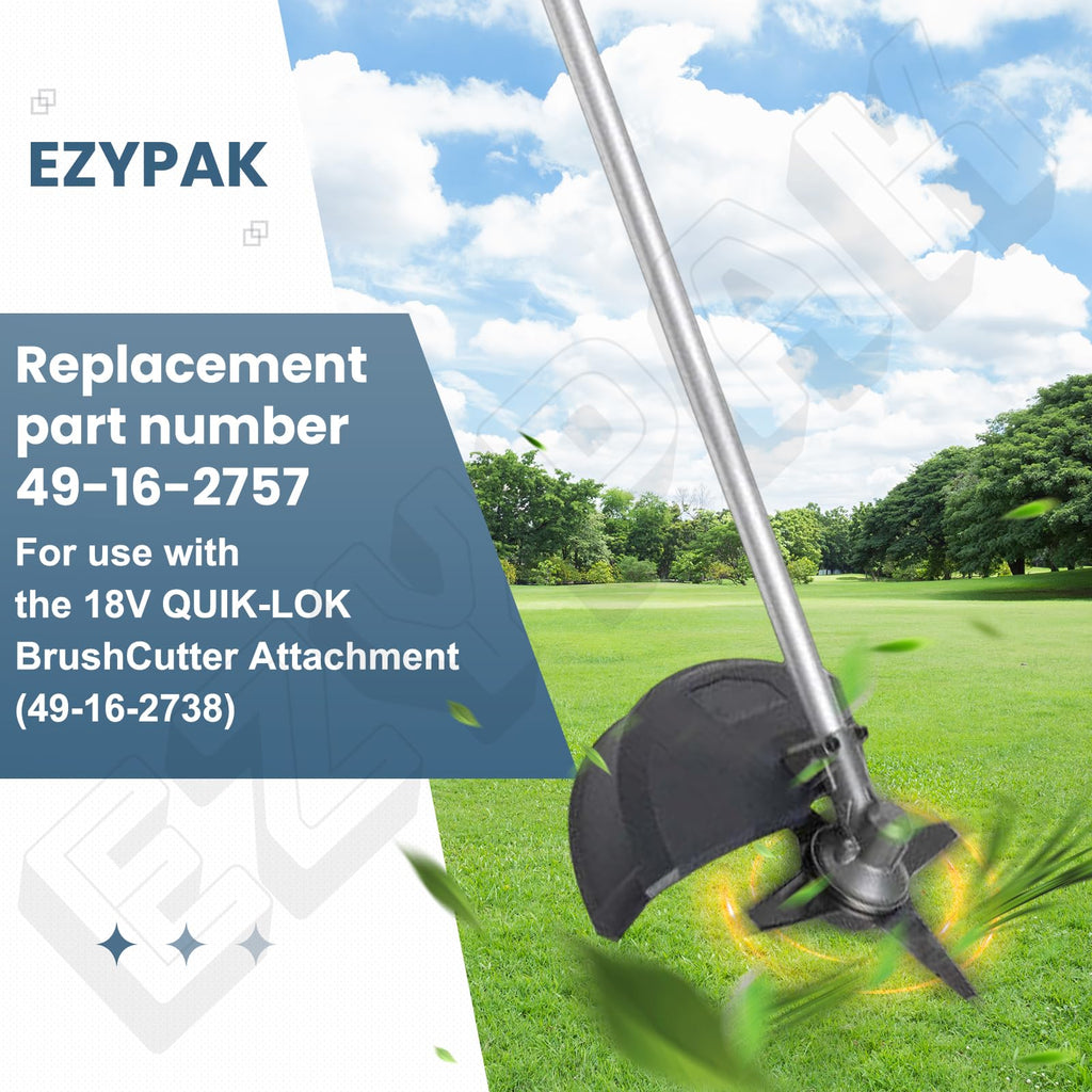 EZYPAK 9"x1" 49-16-2757 Brush Cutter Blade for 18V Quik-LOK Edges, use with the Attachment (49-16-2738)