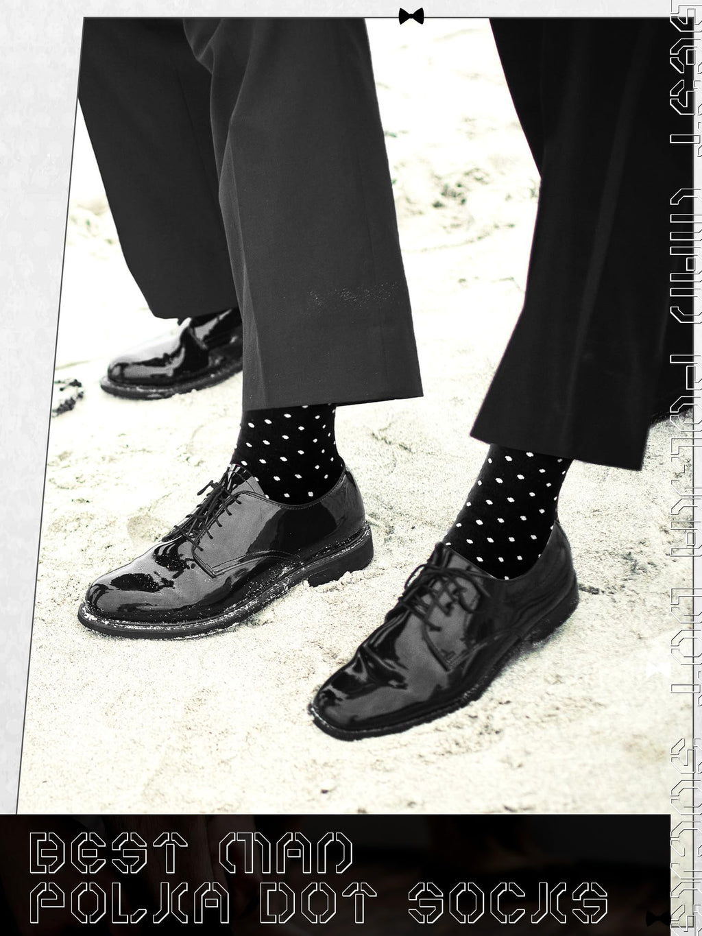 Glitopper 8 Pair Groomsmen Gifts for Men Groomsmen Proposal Socks for Wedding Novelty Funny Dress Socks Man Gifts(Black,Classic Style)