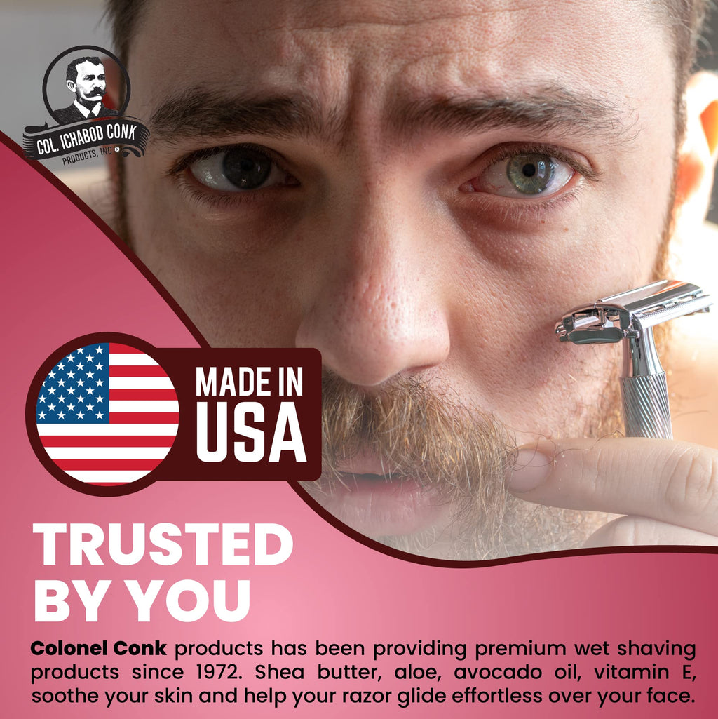 Col. Conk Worlds Famous Shaving Soap, Bay Rum (Net Weight 2.25 Oz)