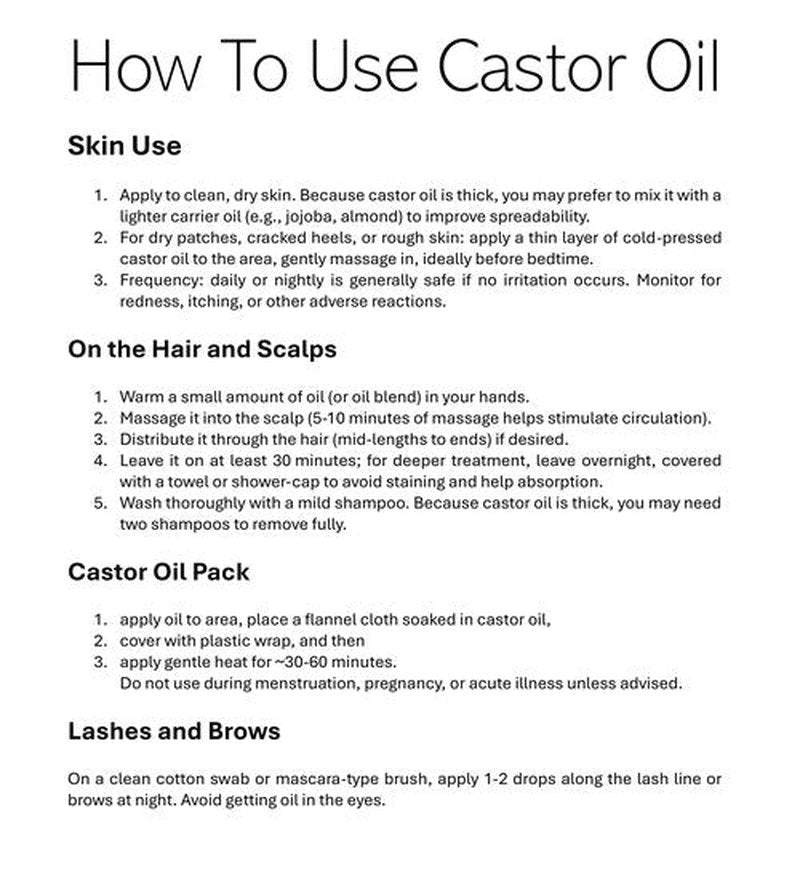 Essentially KateS Castor Oil 16 Fl Oz (Glass Bottle) - 100% Cold Pressed - USDA Organic Certified - Skin Care, Nail Care, Hair Care and Body Care