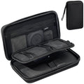 ProCase Large Hard Travel Electronic Organizer Case for MacBook Power Adapter Chargers Cables Tech Organizer Hard Drive USB Flash Disk SD Card Portable Electronics Accessories Bag -Black