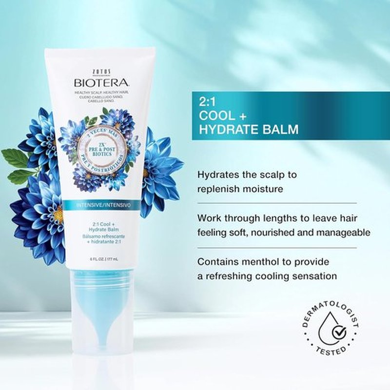 Biotera Intensives Cool + Hydrate Balm Conditioner - Vegan, Paraben & Sulfate Free | 6 Fl Oz