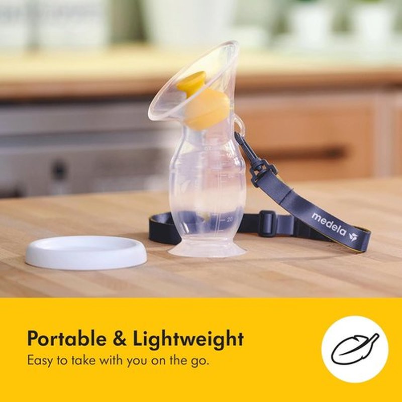 Medela Perfect Pair Bundle - Harmony Manual Breast Pump & Silicone Collector | Lightweight, BPA-Free