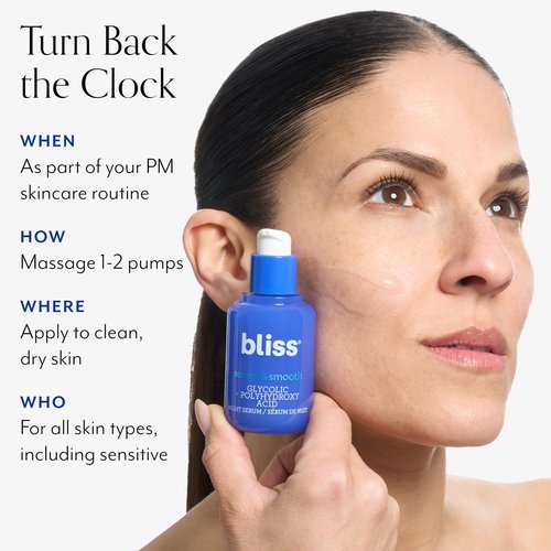Bliss Brighten & Renew Serum Duo | Vitamin C & Glycolic Acid Serums | Anti-Aging and Brightening Face Serums Duo for Bright, Smooth & Firm Skin