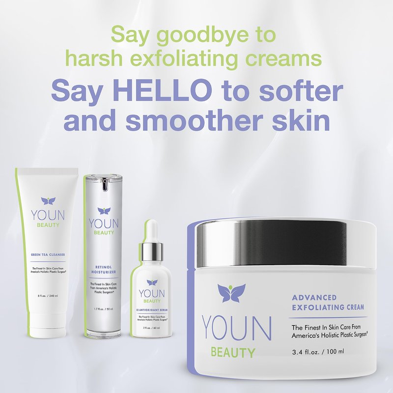 YOUN Beauty Wash-Off Exfoliating Face Wash by Dr. Anthony Youn – Paraben-Free, Gentle Face Exfoliator with Shea Butter, Vitamin E, Jojoba Oil, and Grapeseed Oil (100 ml)