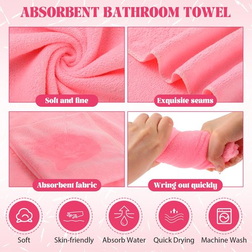 FillTouch 12 Pcs 15L Foldable Foot Soaking Tub Kit Portable Foot Bath Tub Foldable Foot Basin Bath Foot Tub for Soaking Feet with Towel and Storage Bag Soak Spa Bucket for Travel Camping (Pink)