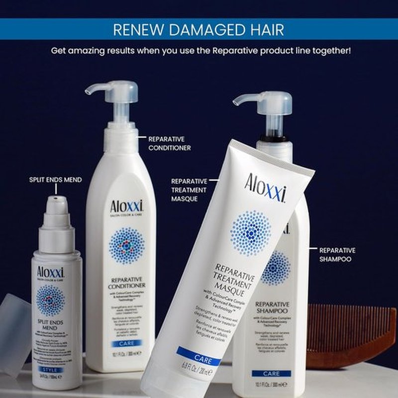 ALOXXI Repair Hair Mask - Deep Conditioning Treatment for Color-Treated Hair | Enriched with Keratin & Peptides, 6.8 Fl Oz