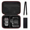 GWCASE Shockproof Lightweight Crossbody Bag for Canon T7/R50/R50V/R100 Mark II/R10/R5/R6 - Exact Fit EVA Case Holds Camera + SD Card, Battery & Charging Gear, L-Box Only