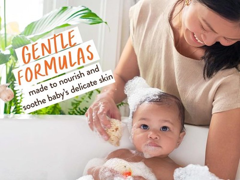 Babo Botanicals Baby Care Essentials Gift Set | Natural Skincare & Bath Products for Delicate Skin - 5 Items