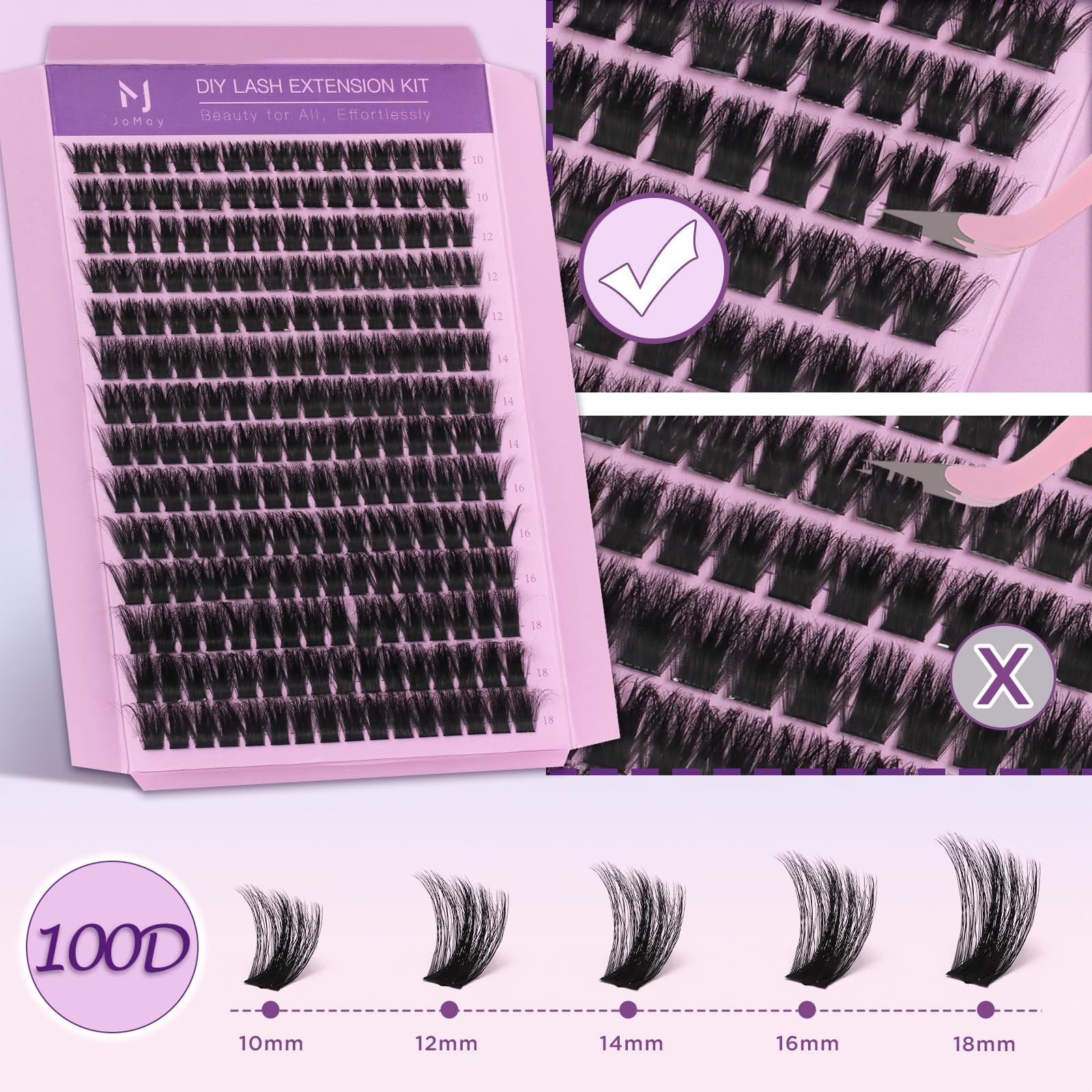 JoMay DIY Lash Extension Kit Volume