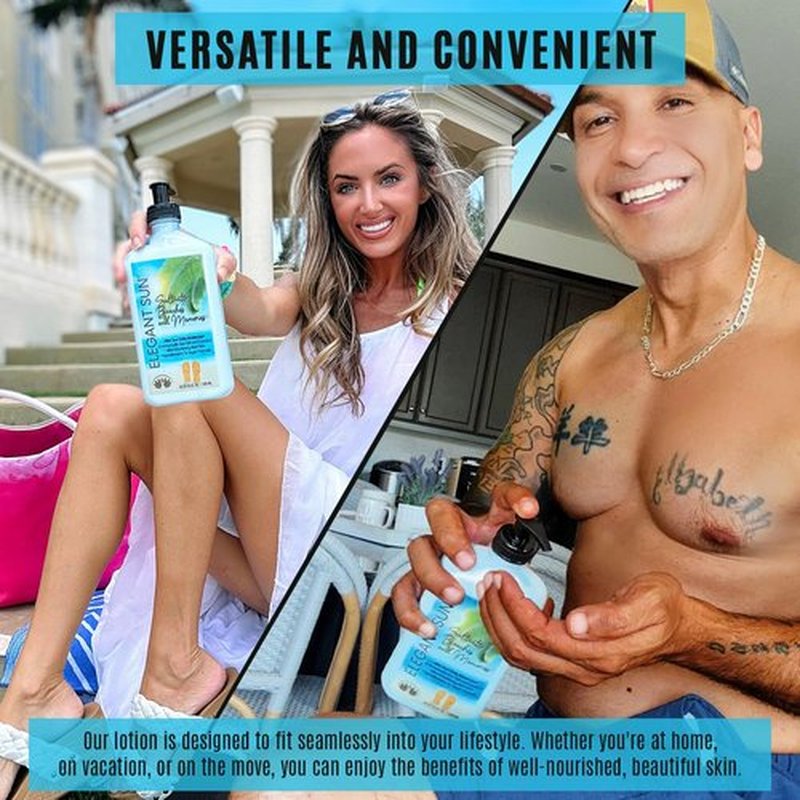 **Saltwater Beaches Tan Extender - Aloe Vera After Sun Lotion for Sensitive Skin | Unisex Fresh Scent**
