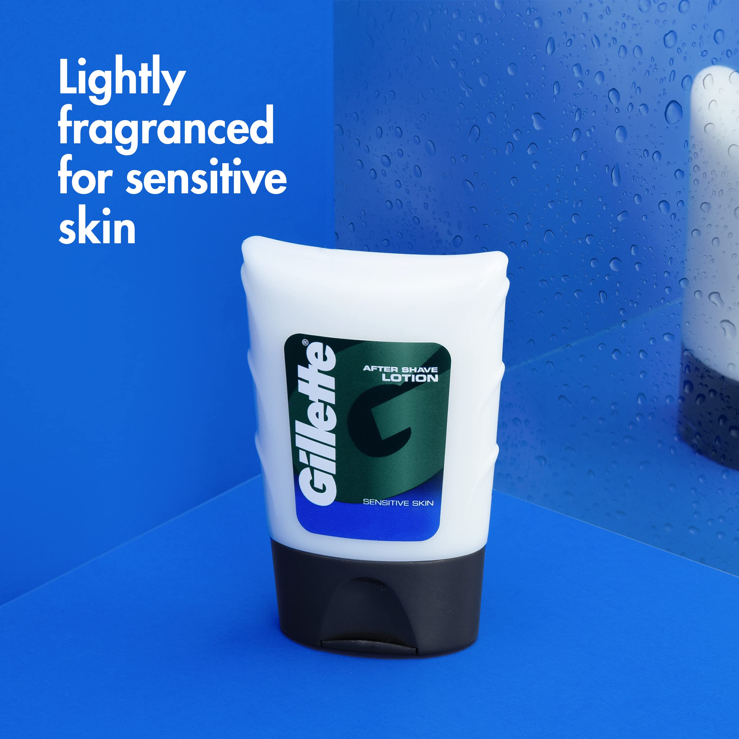 Gillette After Shave Lotion for Men, Aftershave for Men, Hydrating Moisturizer for Sensitive Skin,Light Fragrance, 2.5 oz, Pack of 6, After Shave,Aftershave, Mens Aftershave, After Shave Balm for Men