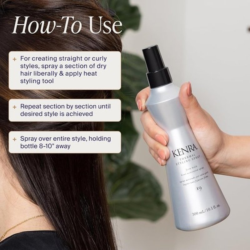 Kenra Thermal Styling Spray 19 - Premium Heat Protection Spray for All Hair Types