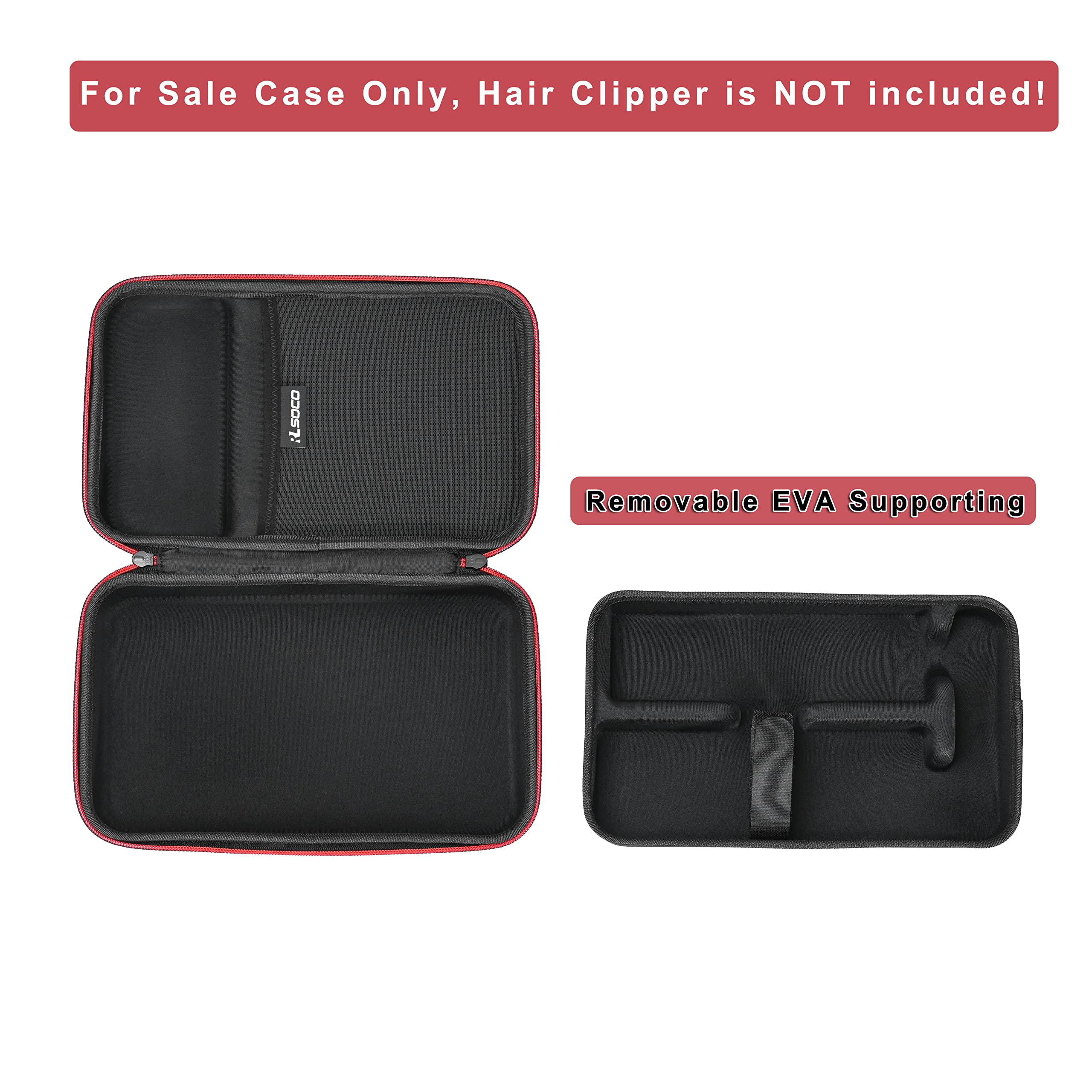 RLSOCO Carrying Case for Wahl Professional 5 Star Series Cord/Cordless Magic Clip #8451/8110/8180/8081/8148/8545/8504 and More & Wahl Deluxe Chrome Pro Haircutting Kit (Case Only)