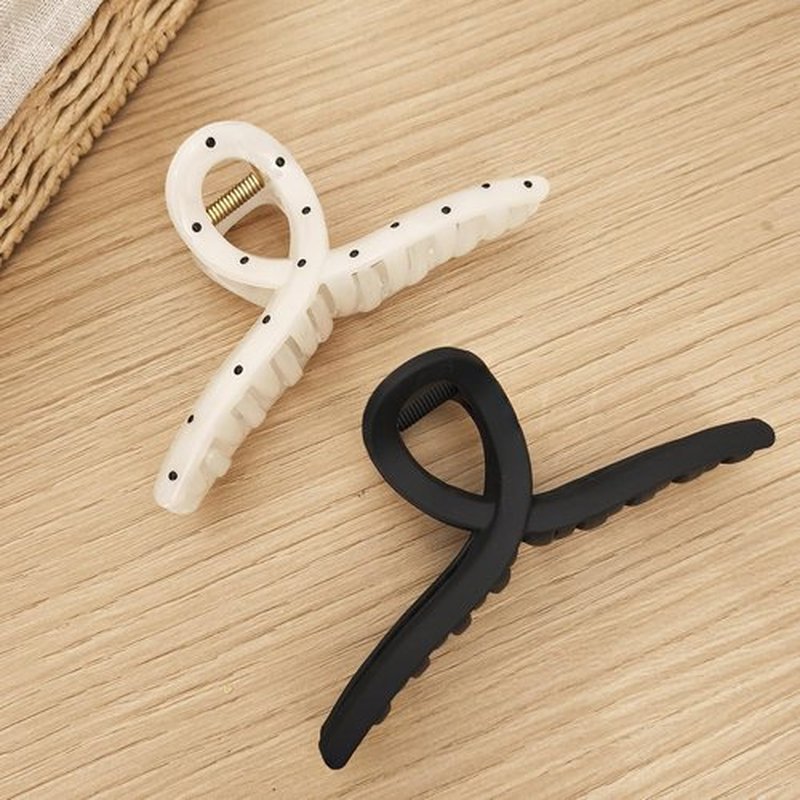 Nalodu 5 Inch Extra Large Claw Clips, 13 cm No Slip Jelly Jumbo No Slip XL Hair Clips for Thick Long Curly Hair, Big Hair Claw Clips, 5 Pack