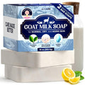 JJ CARE Goat Milk Soap (2 bars) 5 oz., Moisturizing and Unscented Goat Milk Soap Bar, Best for Normal, Dry and Aging skin, Natural Skin Nourishing Bar