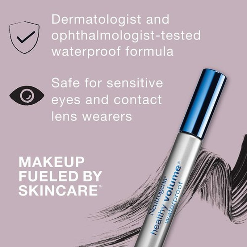 Neutrogena Healthy Volume Mascara - Volumizing & Conditioning with Olive Oil, Black 02, 0.21 oz (Pack of 2)