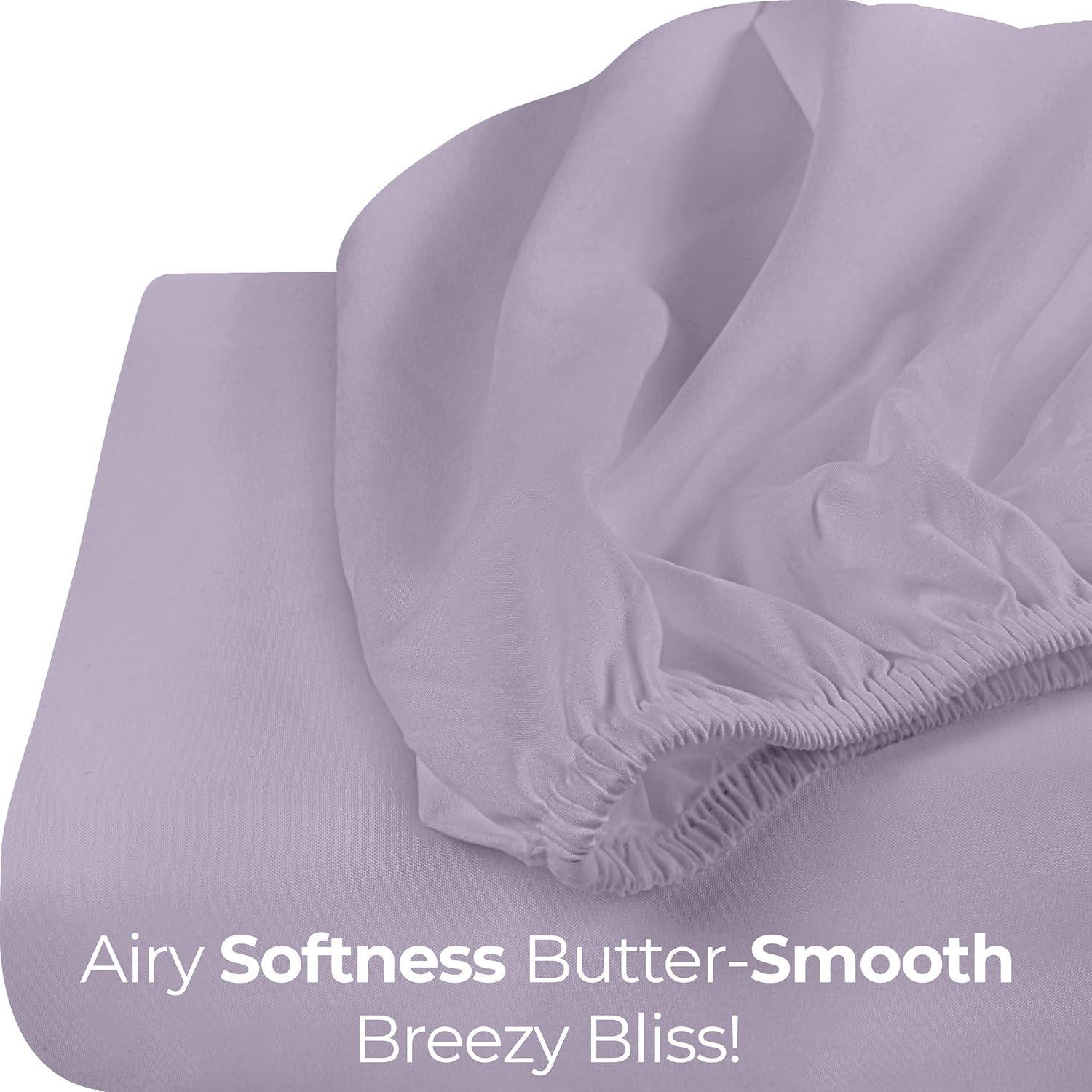 Utopia Bedding Twin Fitted Sheet - Soft Microfiber - Deep Pocket - Shrinkage & Fade Resistant | Lavender