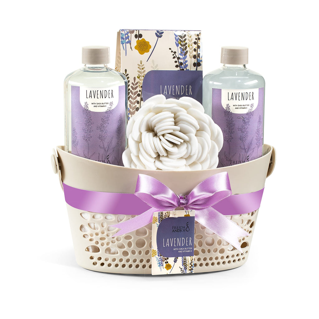 Bath & Body Gift Set for Men and Women Spa Kit with Shea Butter