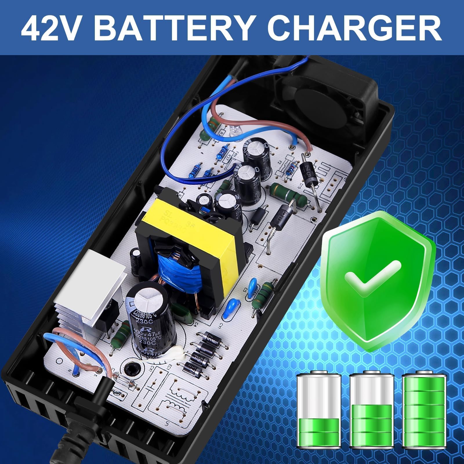 42V 2A Electric Scooter Charger 5 in1 Plugs for Bird,Gotrax,Segway,Pocket Mod, Sports Mod,Voyage,Ninebot,Apex,Glider, XR Elite, XR Ultra,Metro/Journey,Jetson Eris Pro/Ora Pro/Racer/Rhythm,Razor