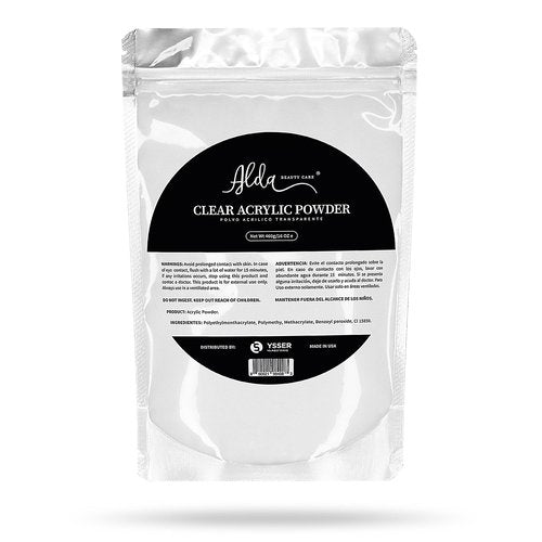 Alda Acrylic Powder Professional Acrylic Nail System 16oz Clear (Clear)