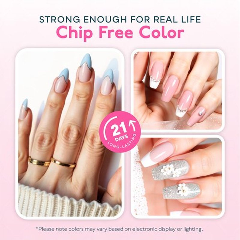 SUNUV 16 Color Gel Nail Polish Kit with Base Top Coat,White Black Pink Nude Silver Glitters Gel Polish Set, Manicure Set Salon DIY Home Gift