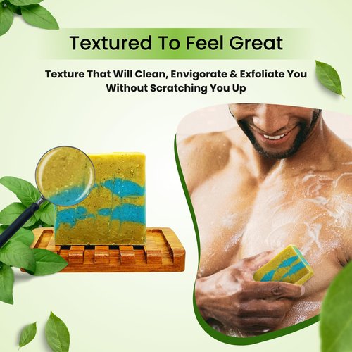 The Black Stuff All Natural Bar Soap for Men Handmade Cold Process Soaps with Organic Ingredients and Essential Oils - Mens Soap for Daily Use, Dogs Bay Beach Body Soap