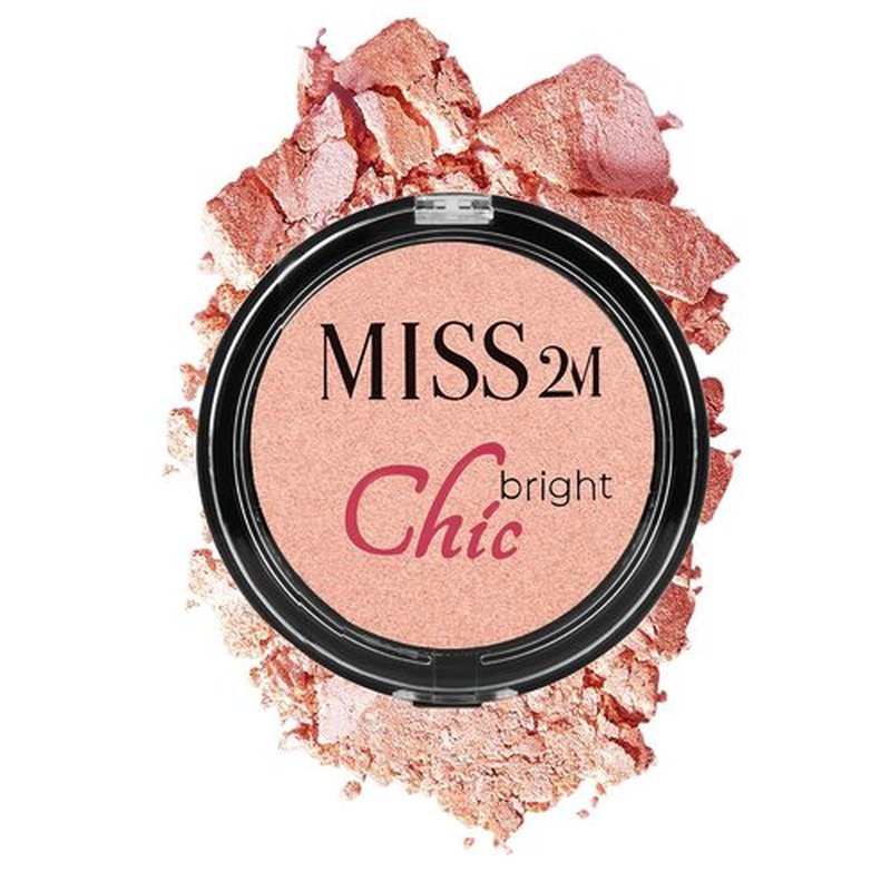 Regine Switzerland Chic Bright Powder Highlighter - Shimmery Illuminator in 42 Bright Peach, 0.33 Oz