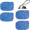 McCulloch Microfiber Mop Pads - 4 Pack Refills for MC1375 & MC1385 Steam Cleaners